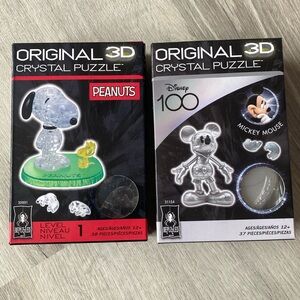 BePuzzled 3D Crystal Puzzles Mickey & Snoopy